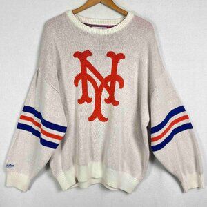 Mitchell & Ness Cooperstown Collection Retro Sweater New York Mets Mens Size 2XL